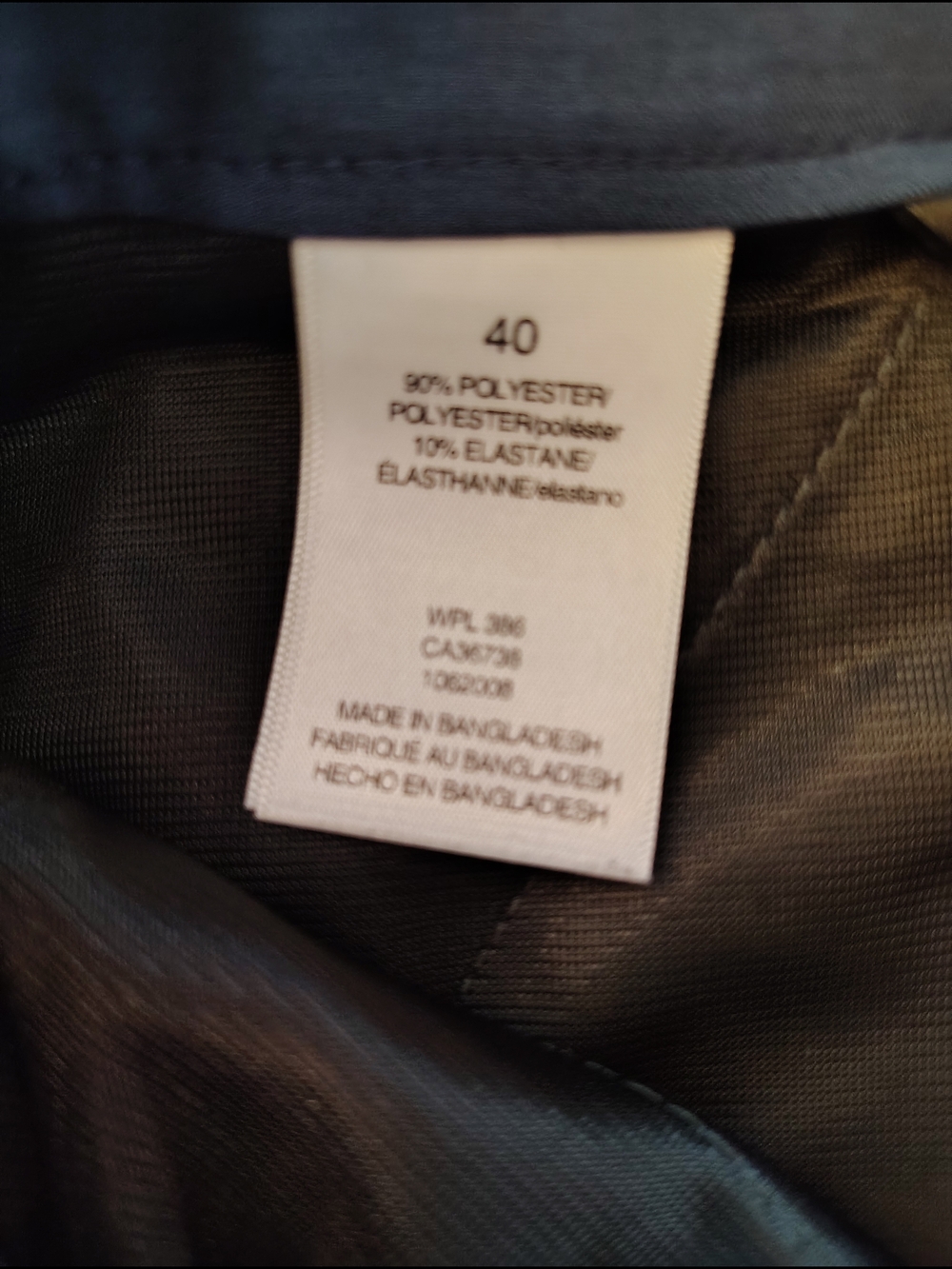 Men's Navy Casual Stretch Shorts - Picture 5 of 6